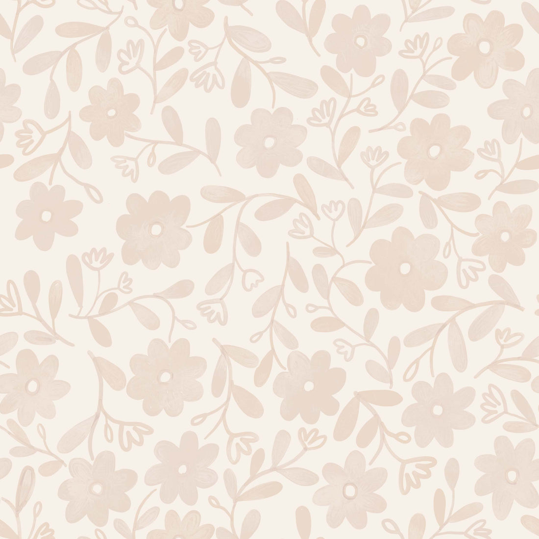 Markie Floral Bohemian Wallpaper by Christy Beasley