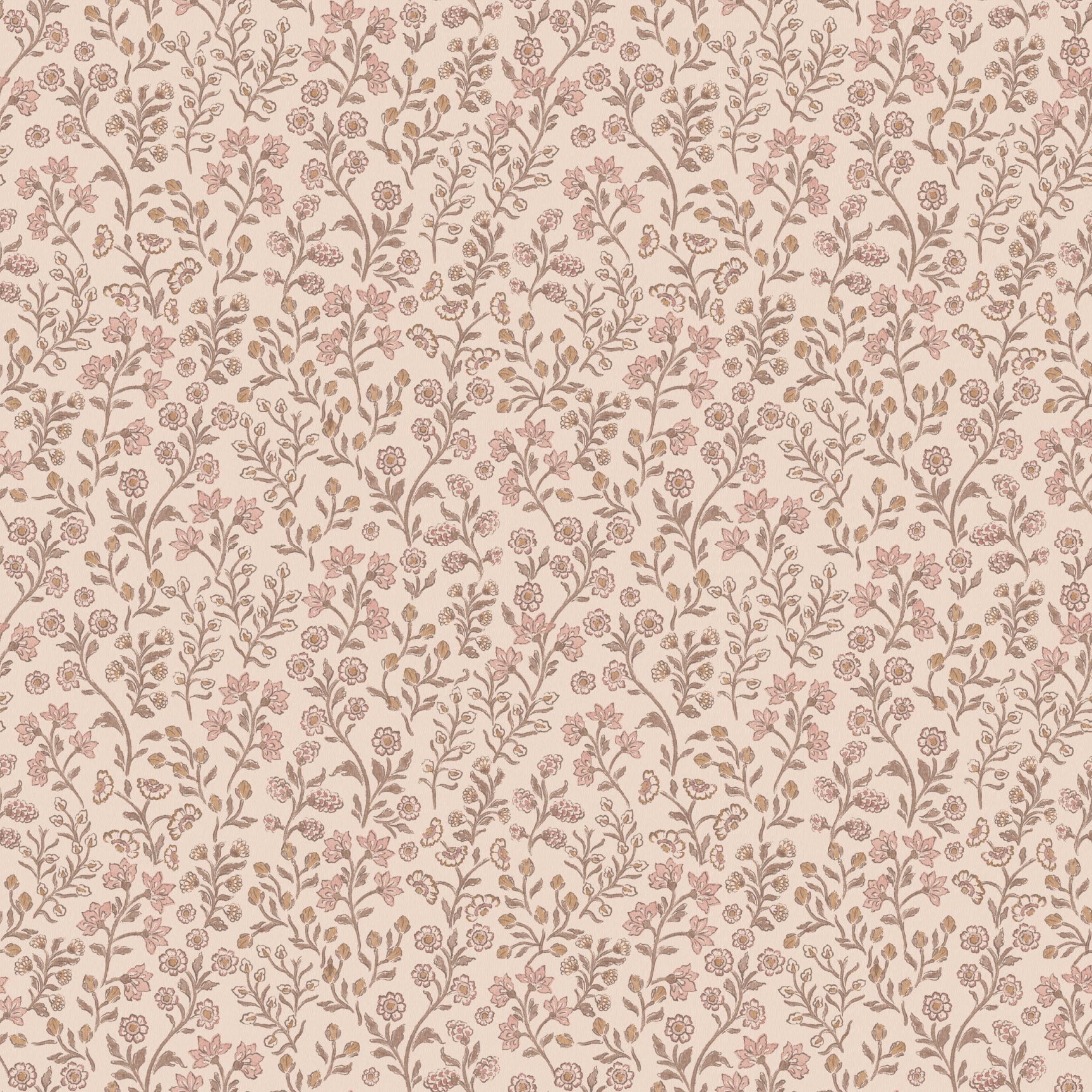 Penelope Floral Removable Wallpaper, Pink, White, and Cream