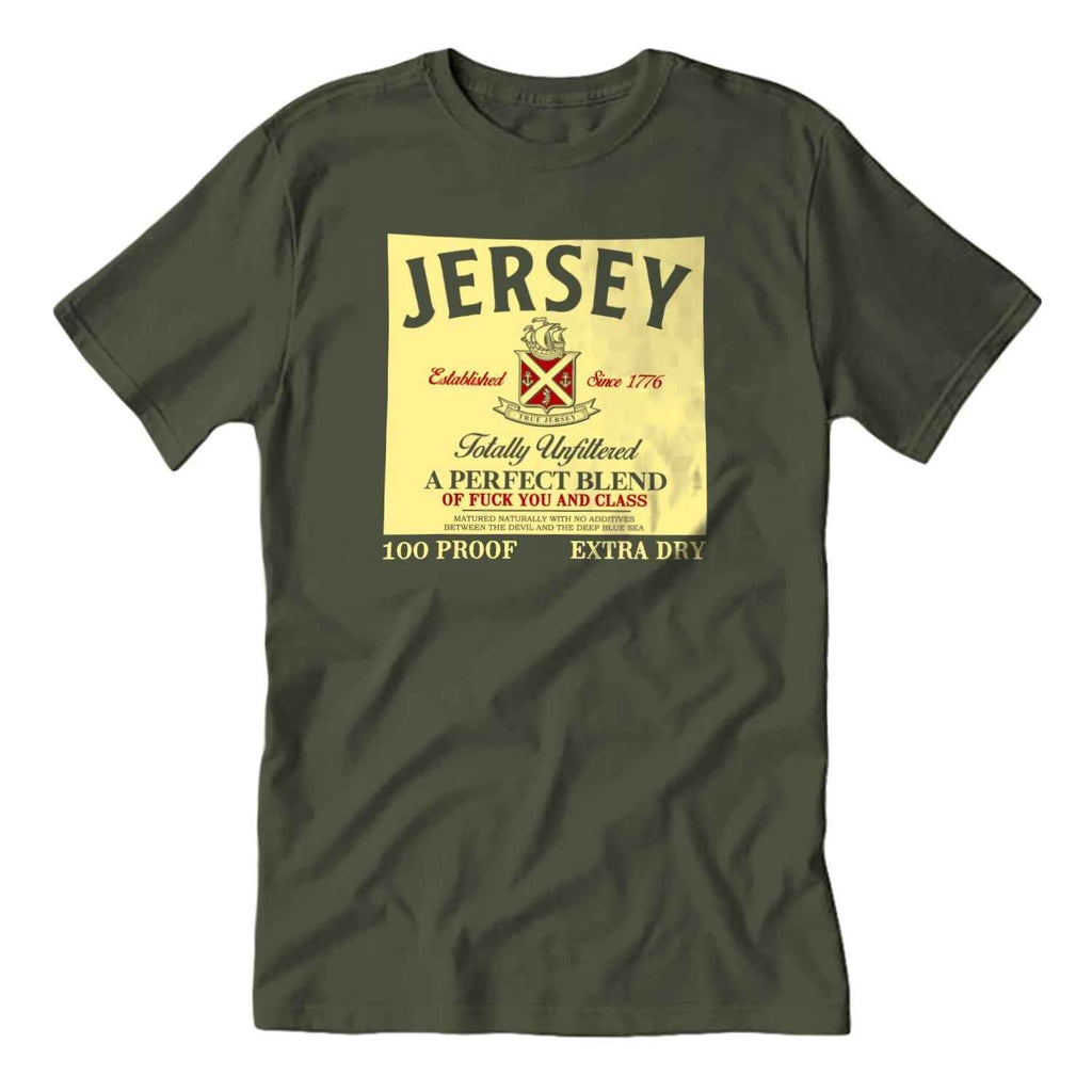 Unisex Perfect Blend Irish whiskey parody graphic t-shirt in a comfortable, relaxed fit