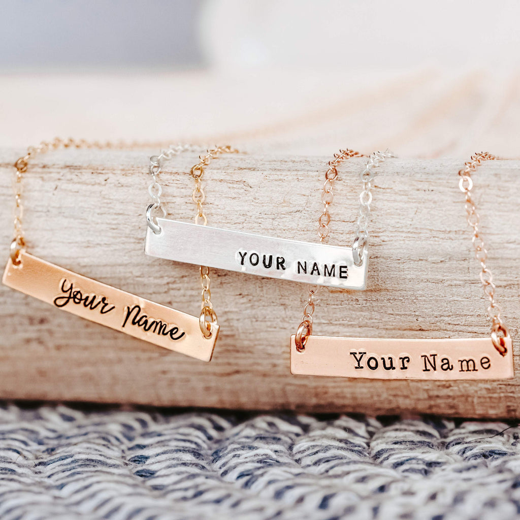 Personalized Bar Necklace