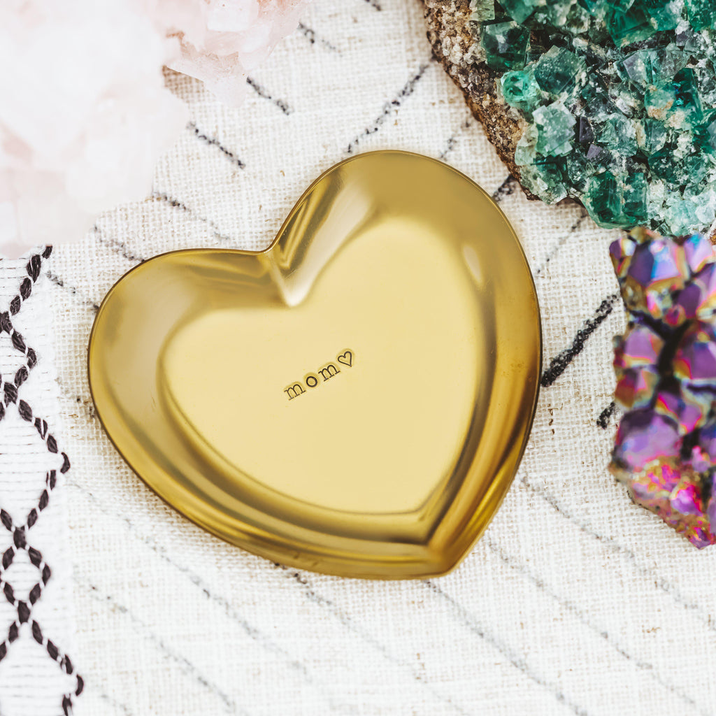 Personalized Heart Trinket Dish