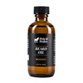 A 2 oz bottle of Pete & Pedro Woodsy Beard Oil on a white background.
