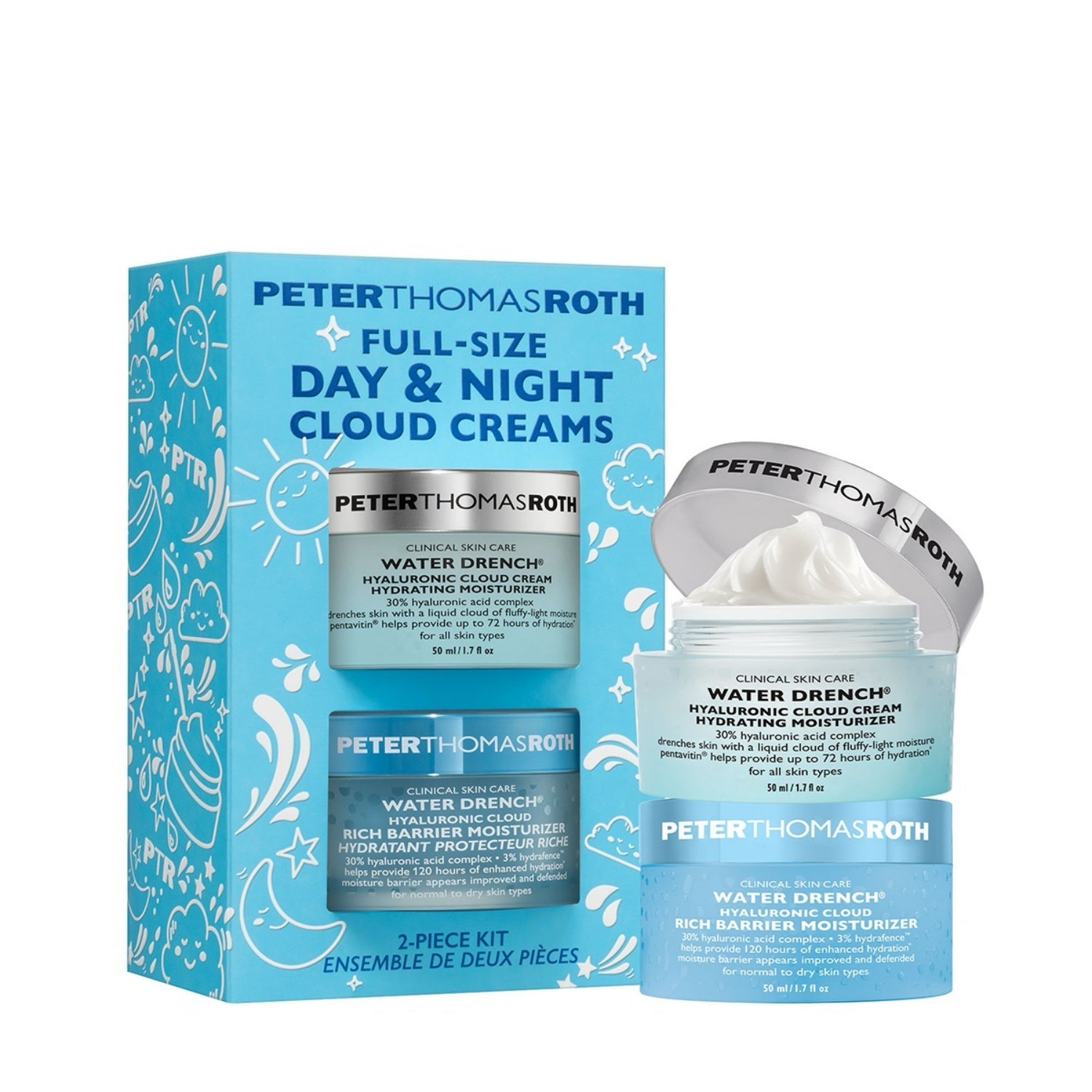 Peter Thomas Roth Day and Night Cloud Cream moisturizer duo set