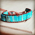 Woven Imperial Jasper Stacked Stone Bracelet
