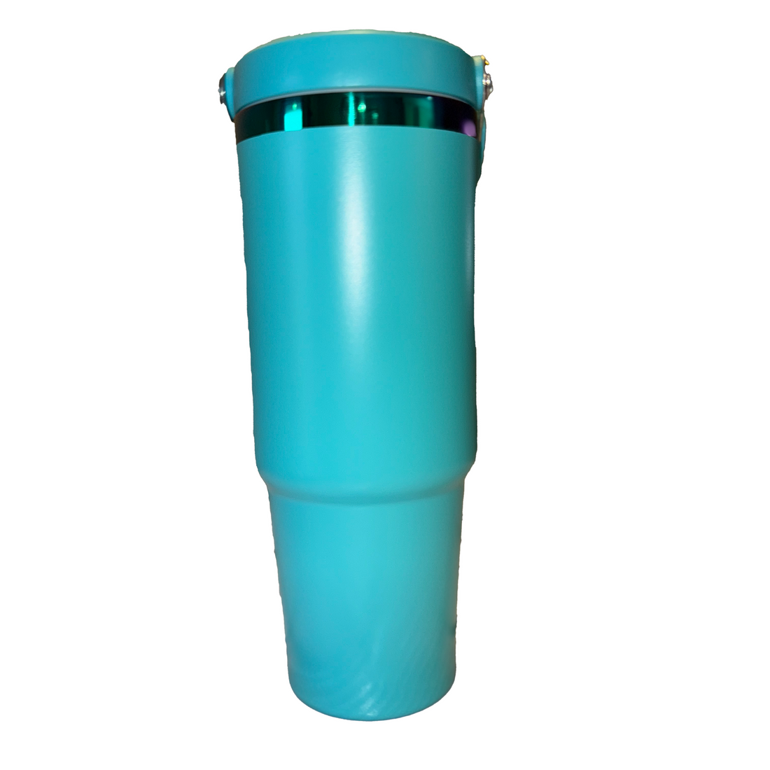 30oz Rainbow Flip Straw Tumbler - Insulated Travel Drinkware