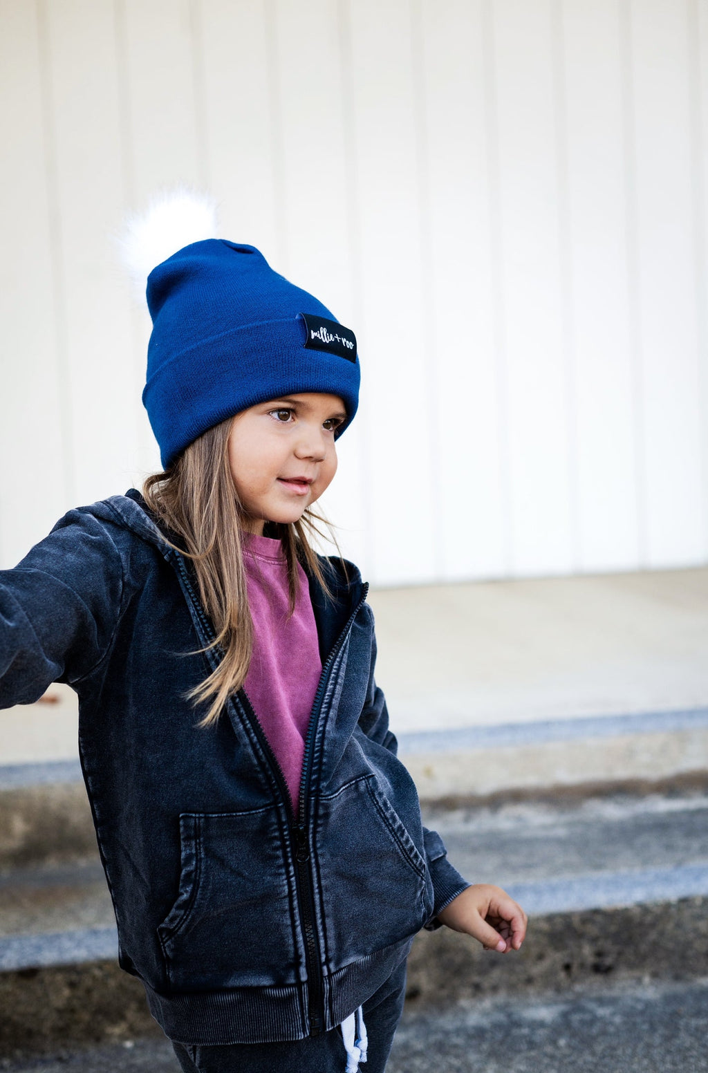 BAMBOO CUFF BEANIE- Navy
