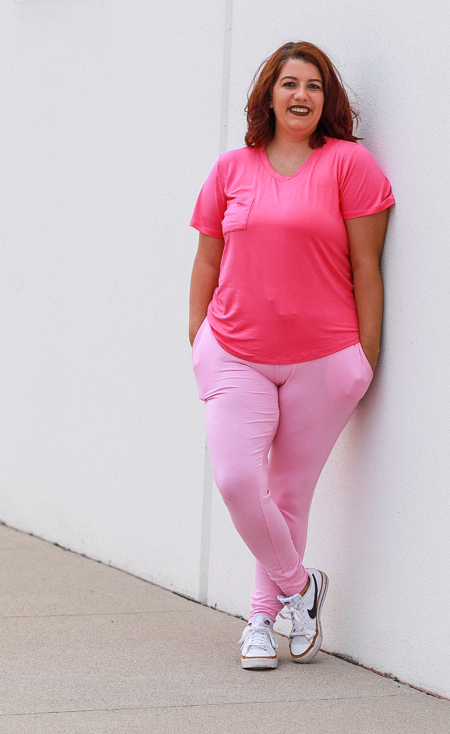 Women's Cotton Candy Pink Bamboo Jogger Lounge Set - Image 3