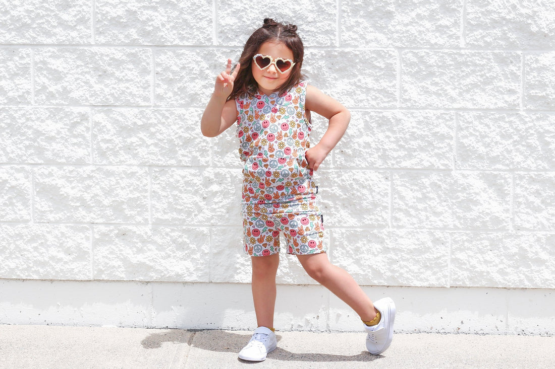 BAMBOO JOGGER SHORTS- Groovy Summer