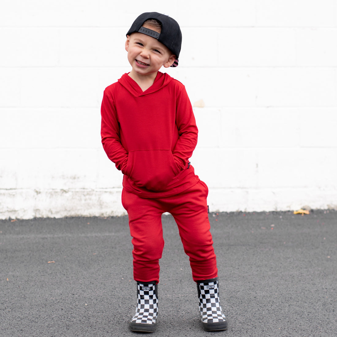 HAREM PANTS- Red