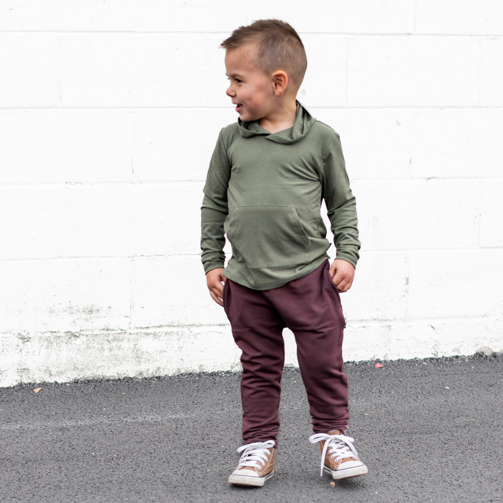 HAREM PANTS- Black Cherry