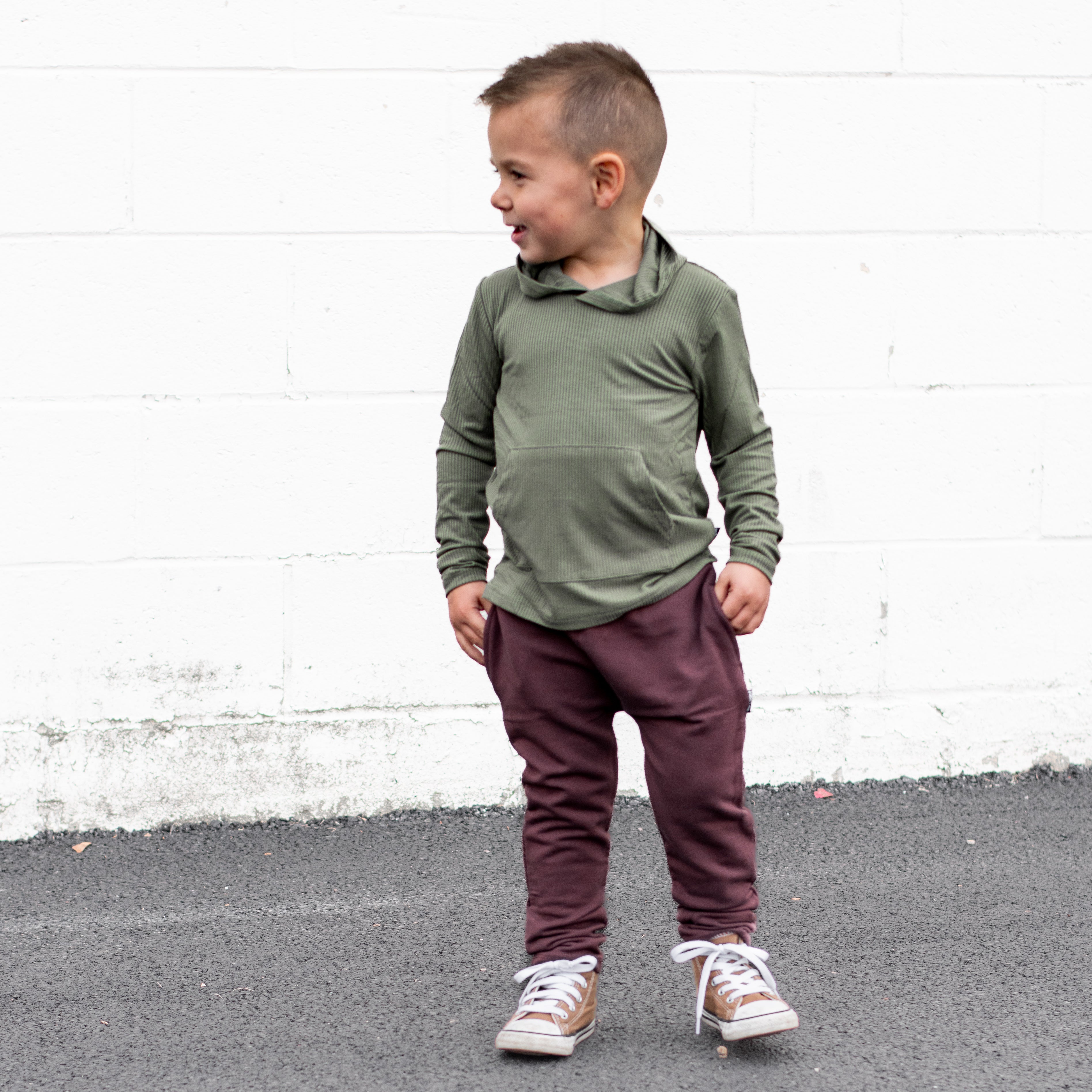 HAREM PANTS- Black Cherry