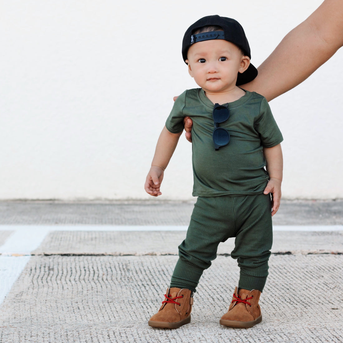 BAMBOO BASIC TEE- Moss