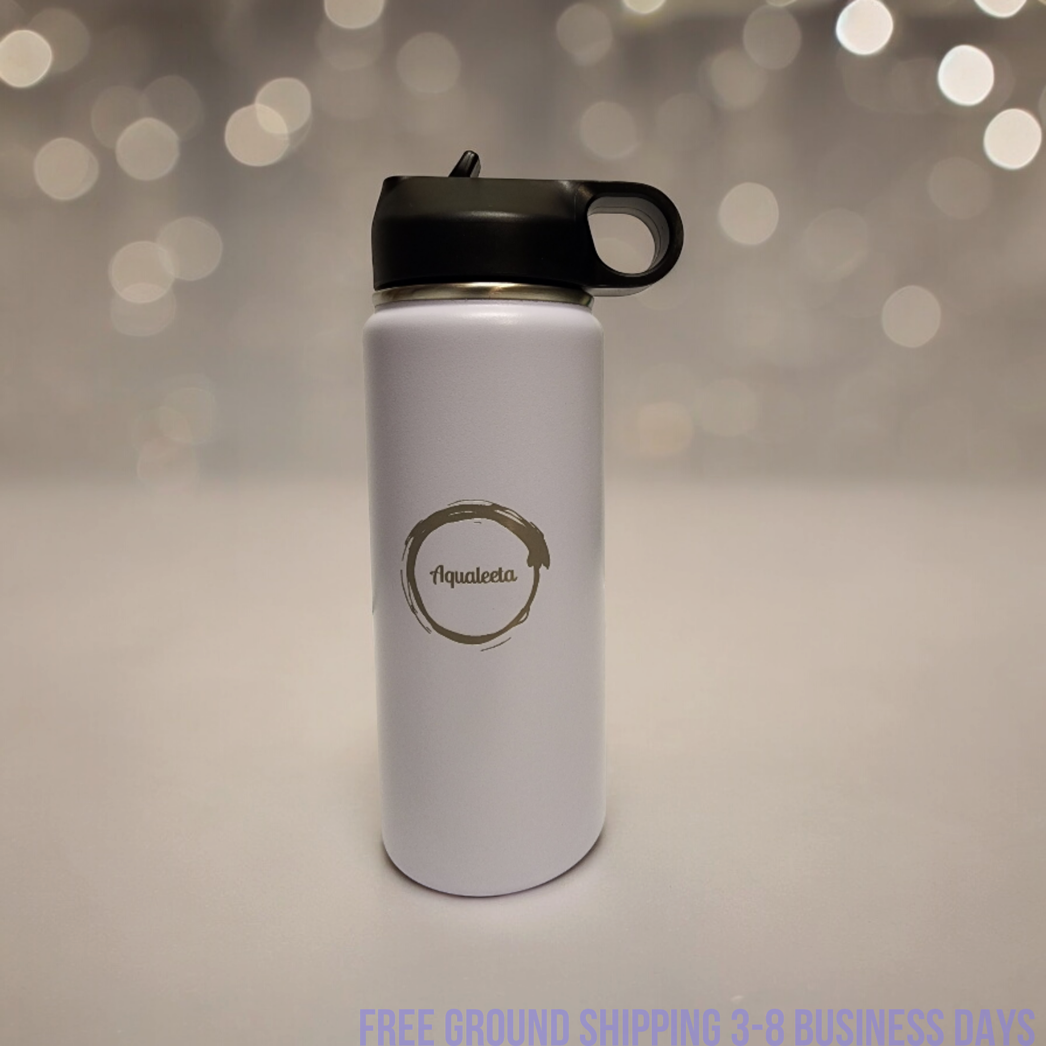 Aqualeeta 16oz insulated water bottle stainless steel. Ship from USA