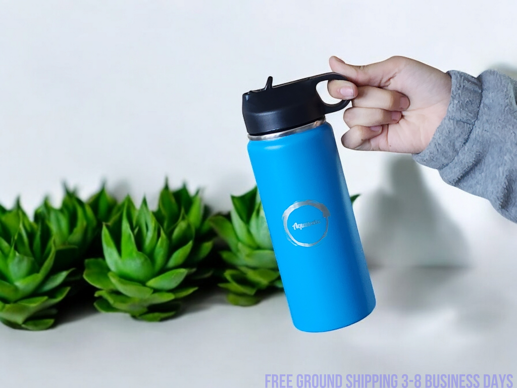 Aqualeeta 16oz insulated water bottle stainless steel. Ship from USA