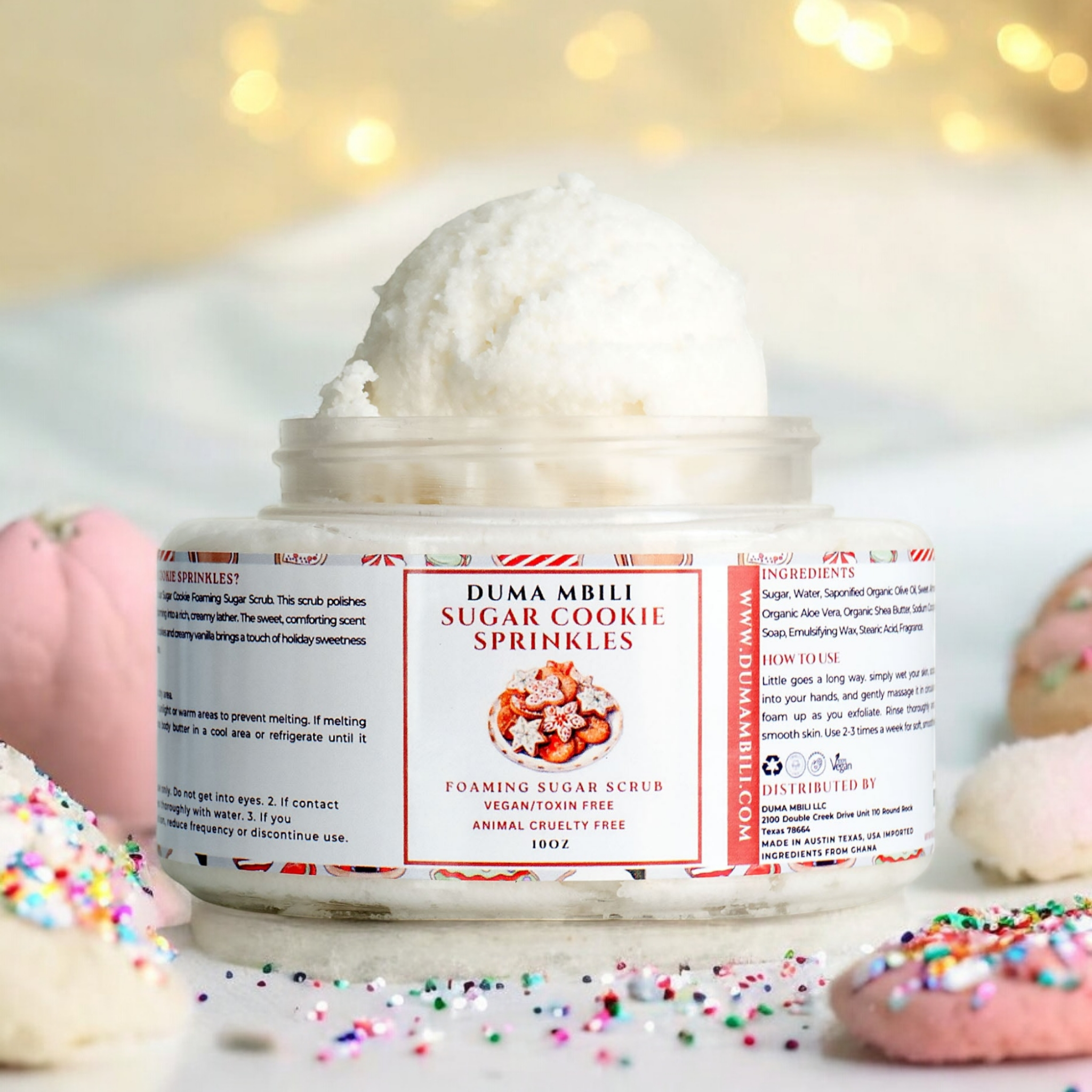 Sugar Cookie Sprinkles Foaming Sugar Scrub