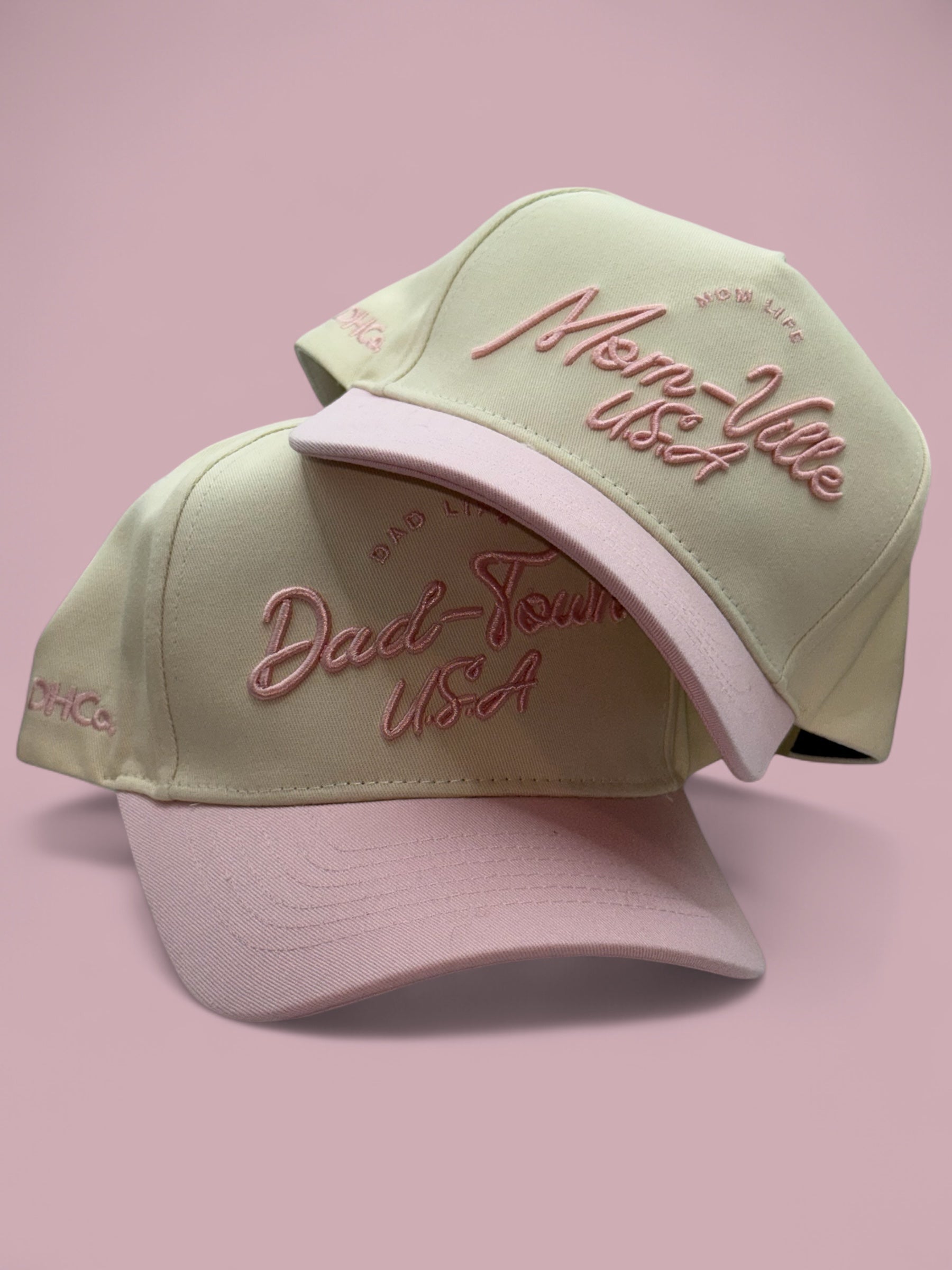 The "Dad-Town" Script Hat Light Pink - LAST CALL