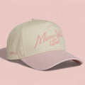 the "Mom-Ville" Script Hats Light Pink