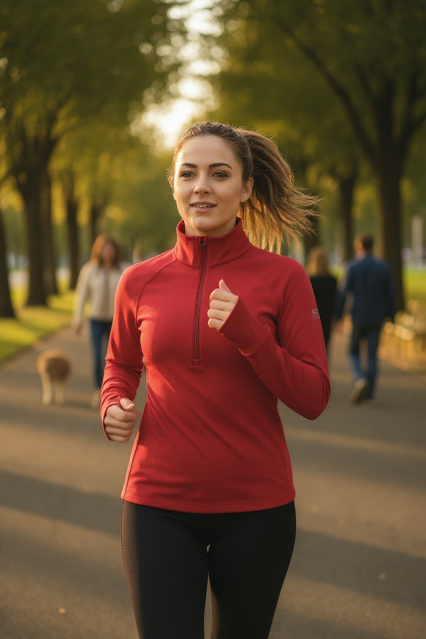 Mid-Weight Long Sleeve Half Zip Performance Top - Image 12