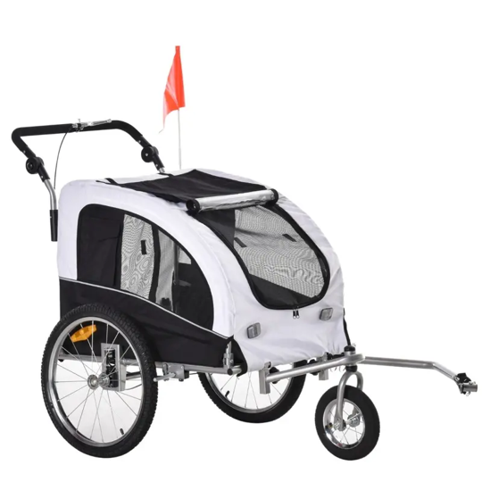 Elite II 2-In-1 Pet Dog Bike Trailer and Stroller