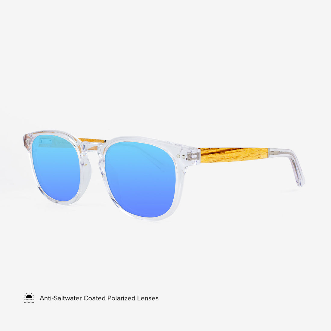 Pinecrest Unisex Polarized Sunglasses in Clear, Brown and Blue