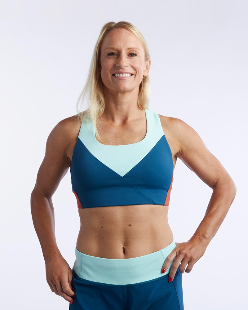 Pionxr Bra Top Color Block Sports Bra for Women - Image 5