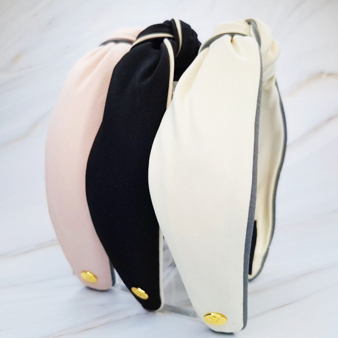 Piped Border Preppy Headband