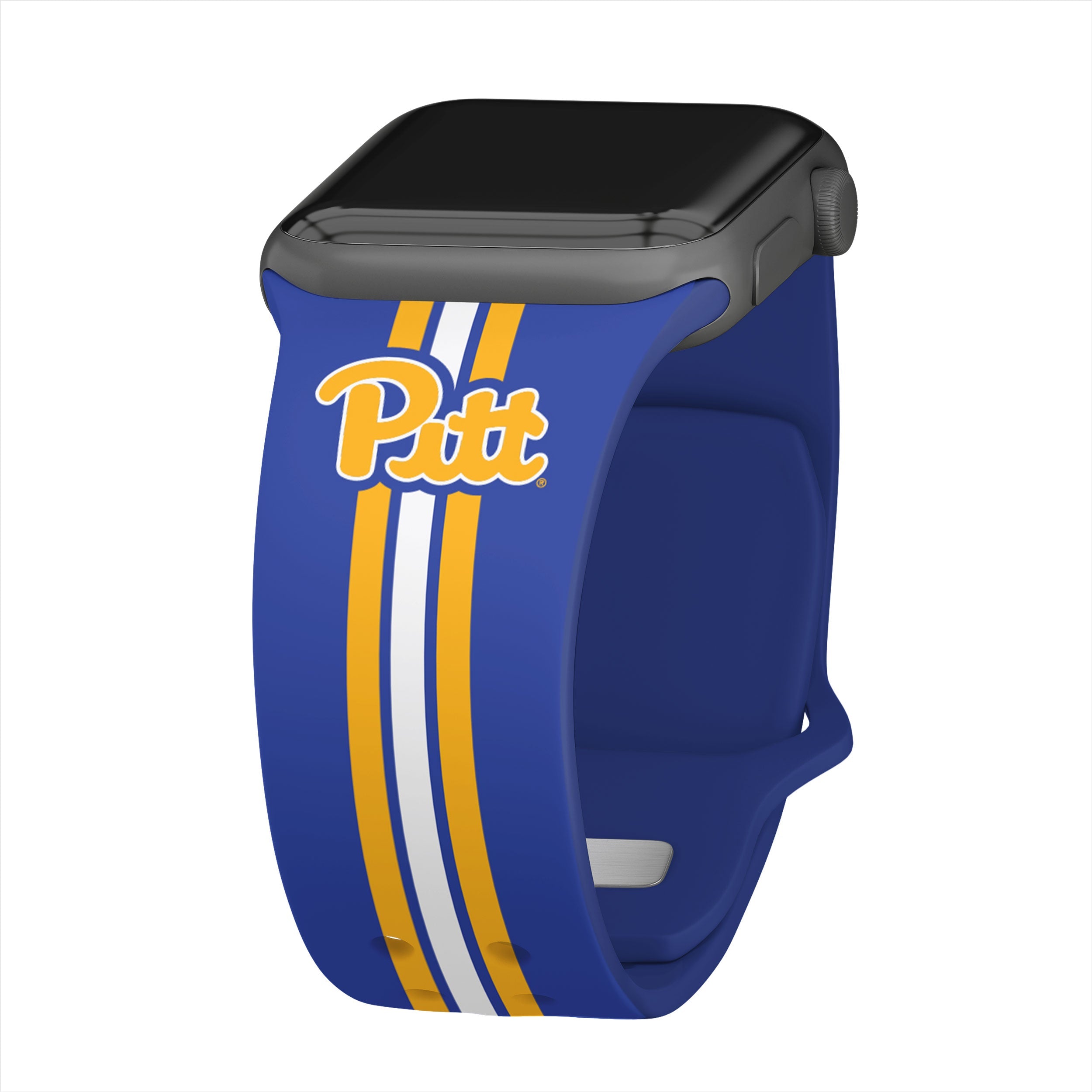 Pittsburgh Panthers branded high-definition Apple Watch band on a white background.