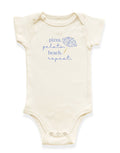 Pizza Gelato Beach Organic Cotton Baby Bodysuit