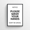 Please Wash Your Hands Bathroom Poster