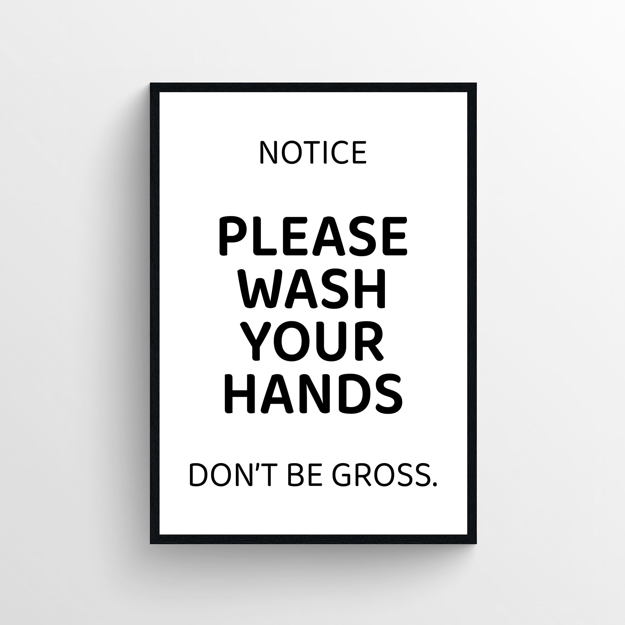 Please Wash Your Hands Bathroom Poster