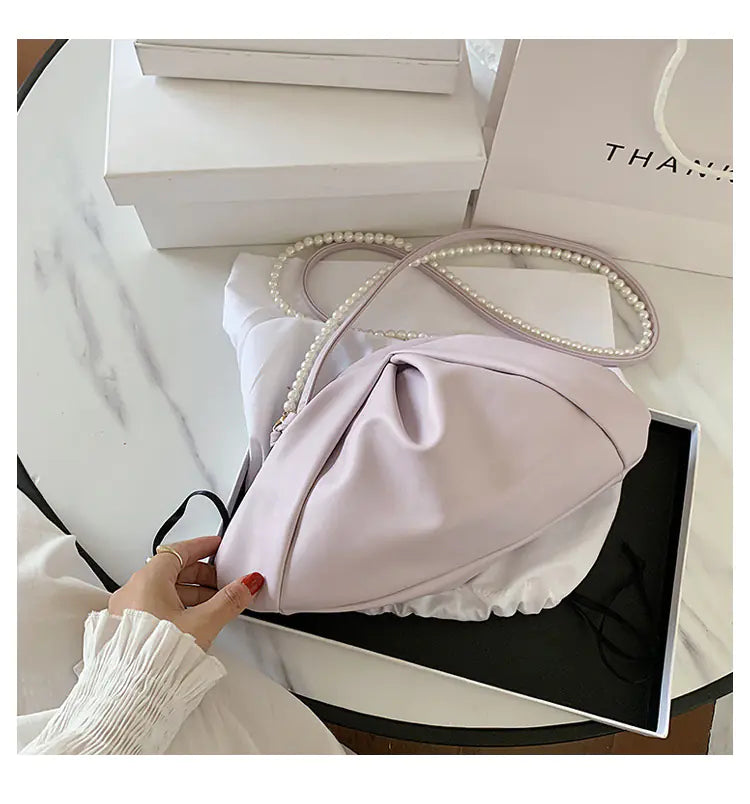Trendy 2020 Women's Pleated Cloud Shoulder Bag