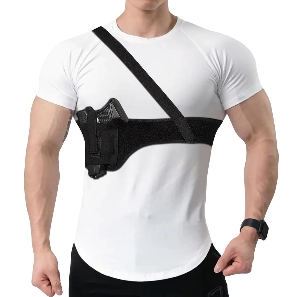 Concealed Carry Holster Shoulder Holster-Gun Holster for Women Belly Band Holster for Men Fits Glock Smith Wesson Taurus Ruger Holster for Most Pistols and Revolvers(45" Right)