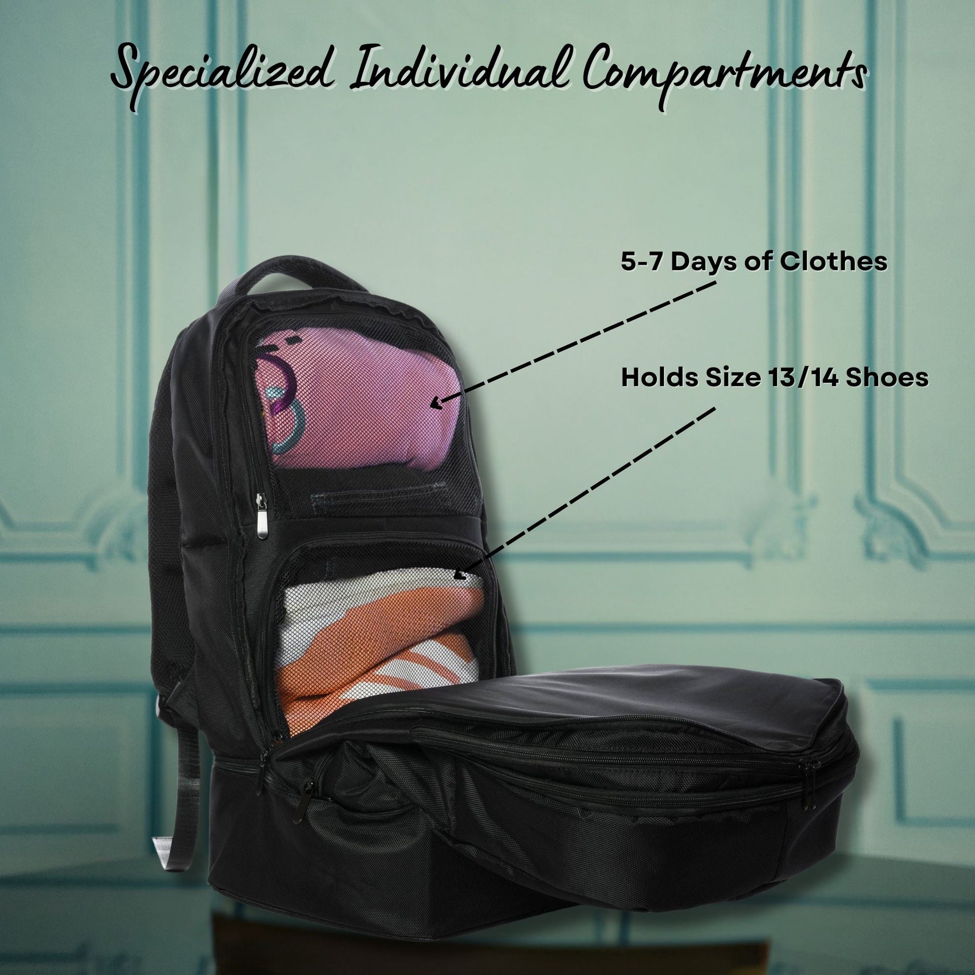 Sole Premise Carry-On Bag For Shoes, Clothes, Laptop And Camera
