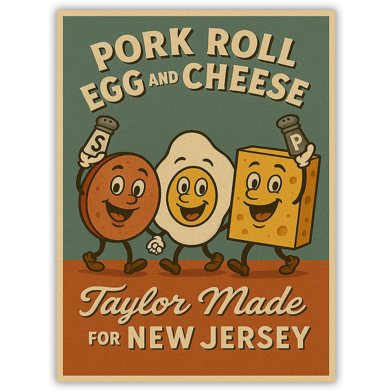 Pork Roll Egg and Cheese Taylor Made Flexible Magnet