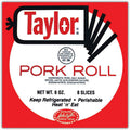 Vintage style red and white Taylor Ham Pork Roll vinyl sticker featuring 1856 branding.