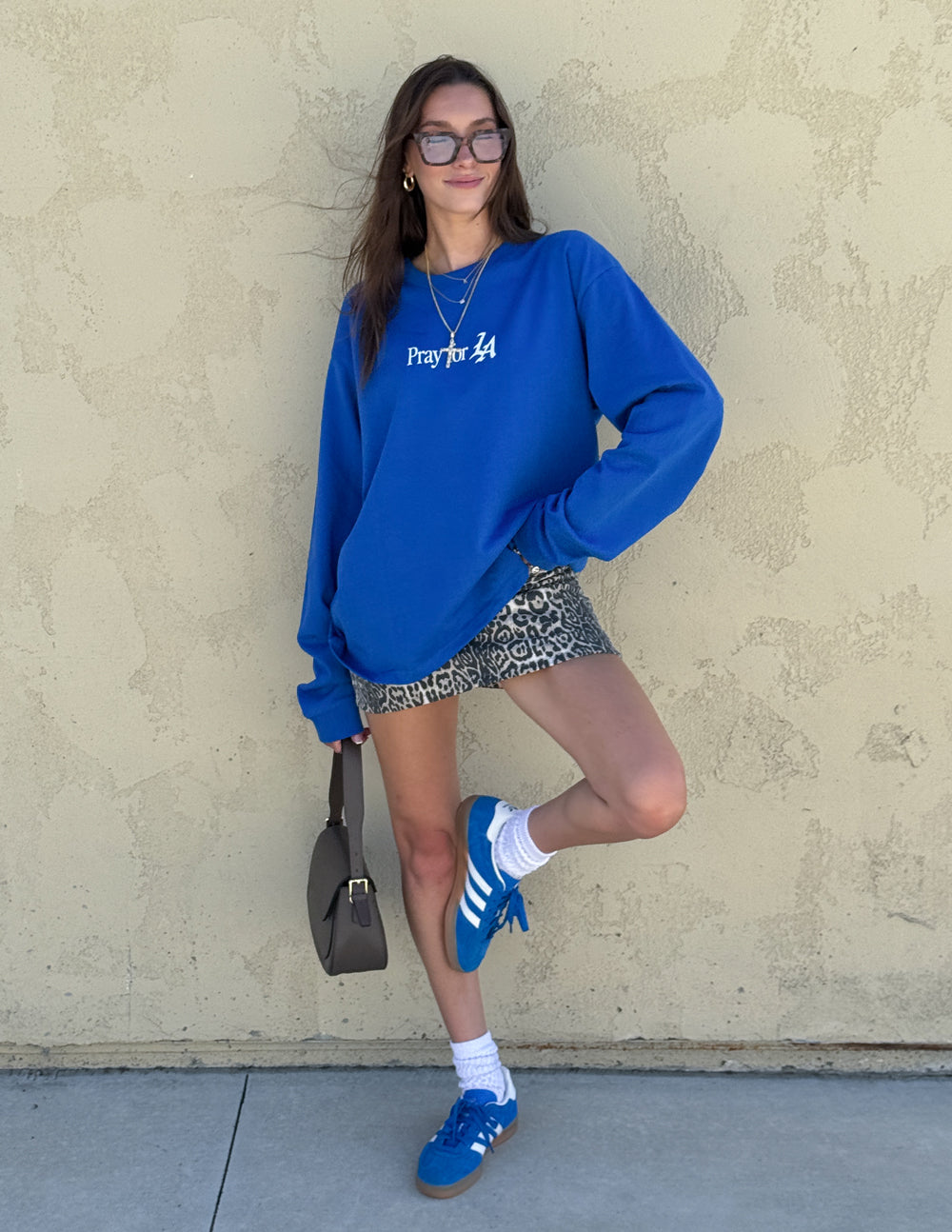 Pray for Los Angeles Long Sleeve Heavyweight Cotton Tee
