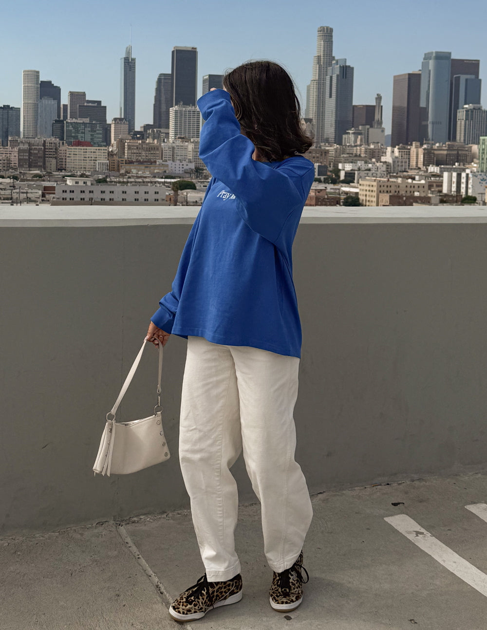 Pray for Los Angeles Long Sleeve Heavyweight Cotton Tee