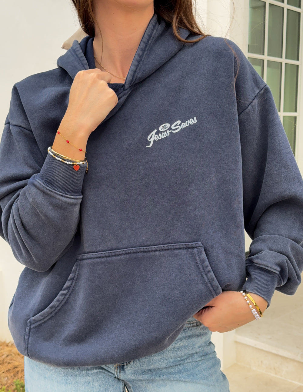 Prayer Line Unisex Hoodie - Versatile Inspirational Faith Apparel