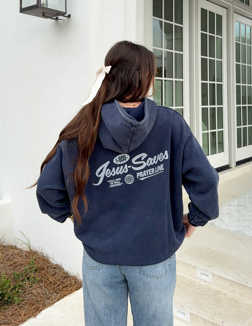 Unisex hoodie featuring scripture print on the chest for a faith-inspired aesthetic