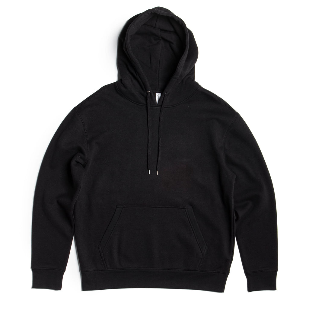 Heavyweight Pullover Hoodie Black Premium Cotton Blend Hood - Image 6