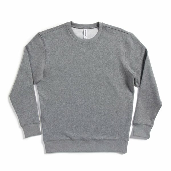 Midweight Crew Neck Fleece Sweatshirt in Charcoal Grey - Image 13