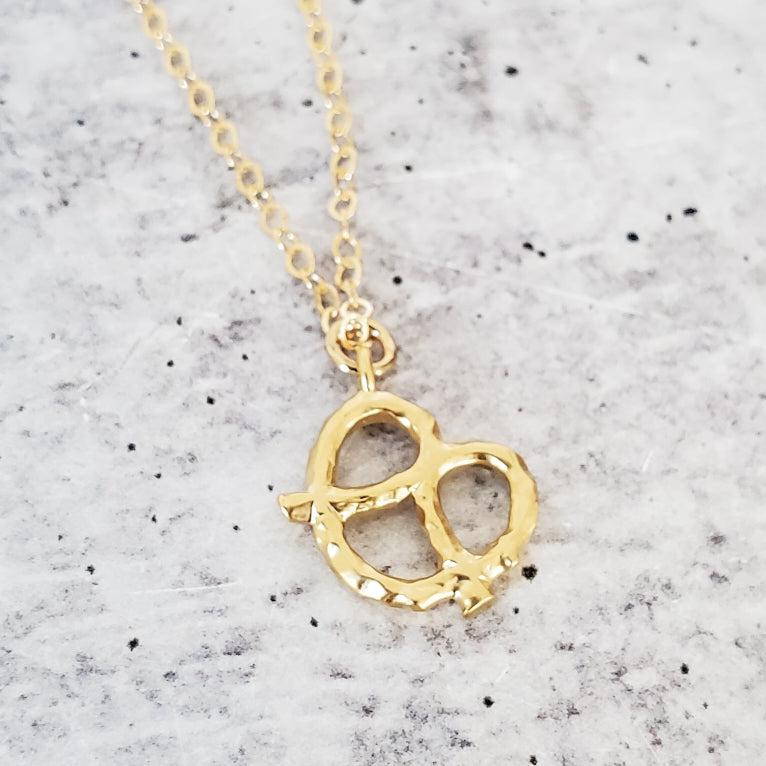 Pretzel Necklace - Ready to ship