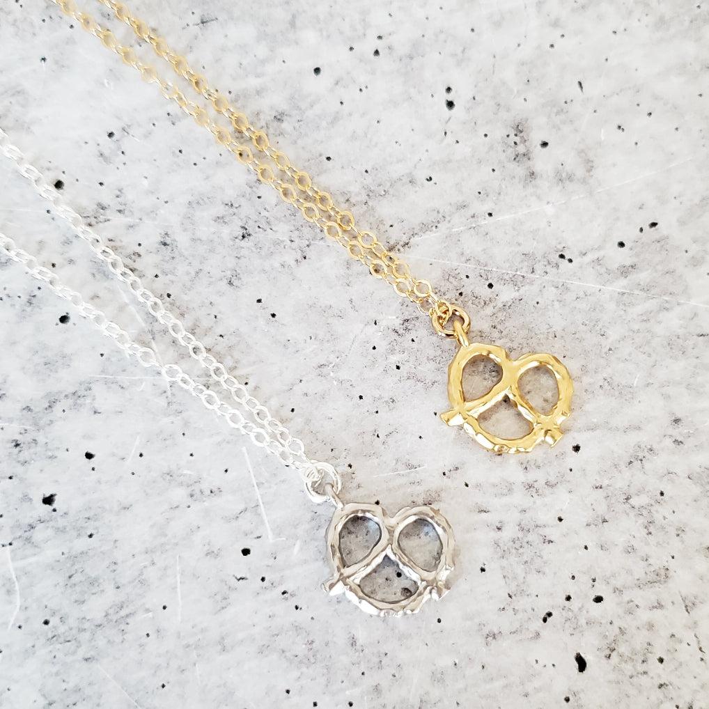 Pretzel Necklace - Ready to ship