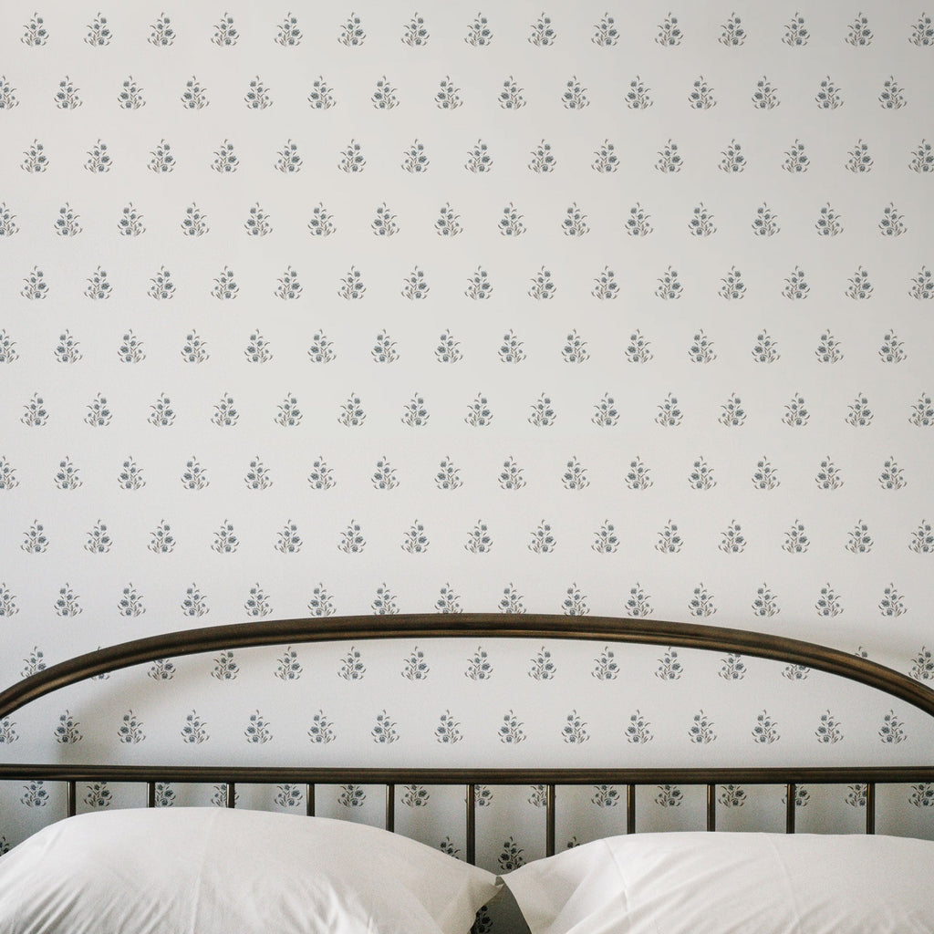 Vintage Floral Wallpaper, Traditional Cottagecore Wall Decor