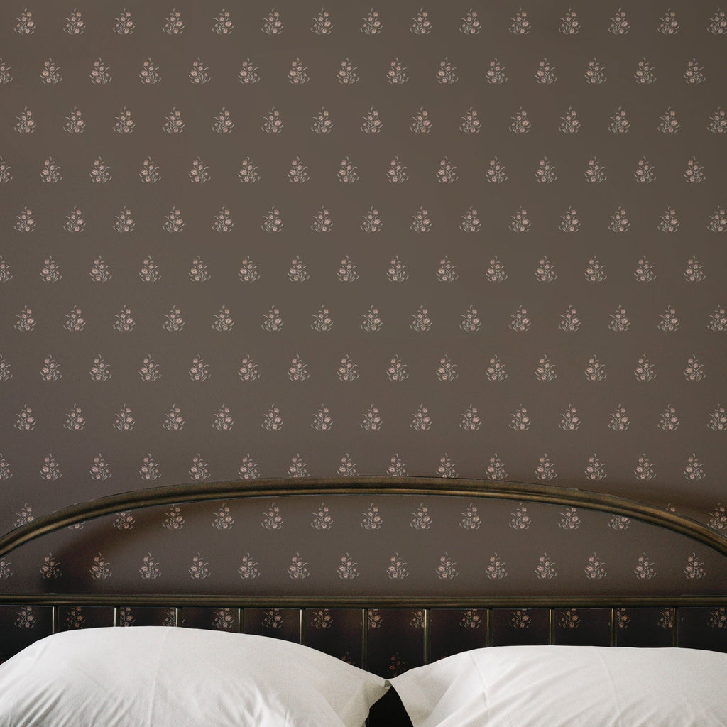 Vintage Floral Wallpaper, Traditional Cottagecore Wall Decor