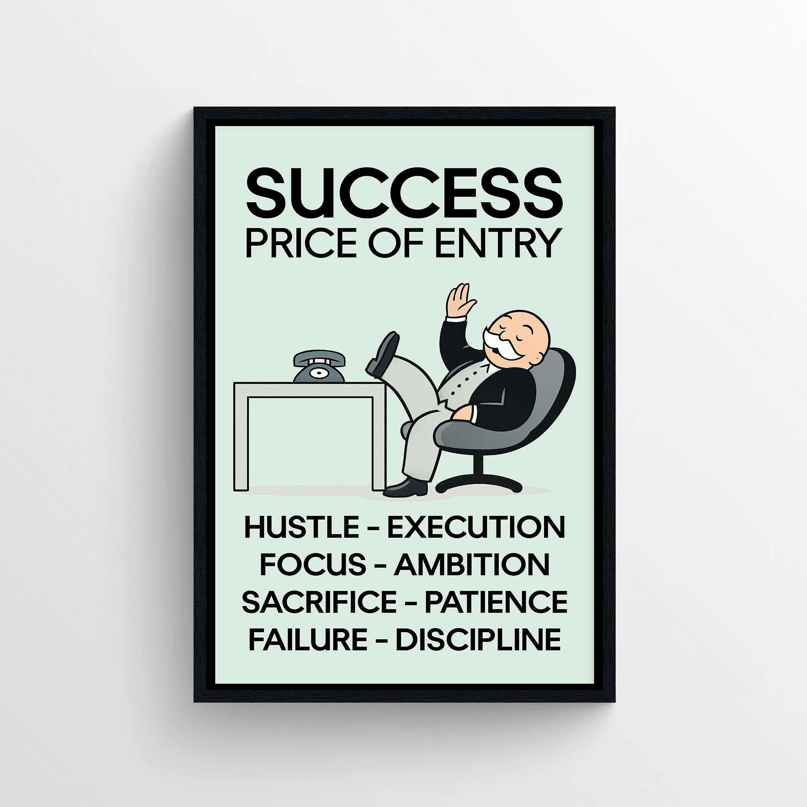 Price of Entry Monopoly Poster