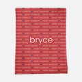 Heart Warrior Personalized Minky Blanket