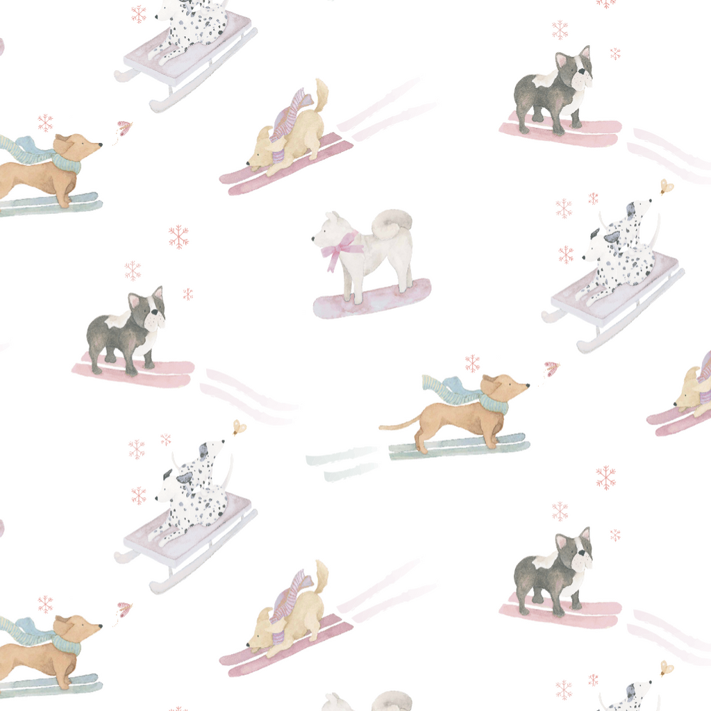 Ski Pups Girl Pima Hooded Towel