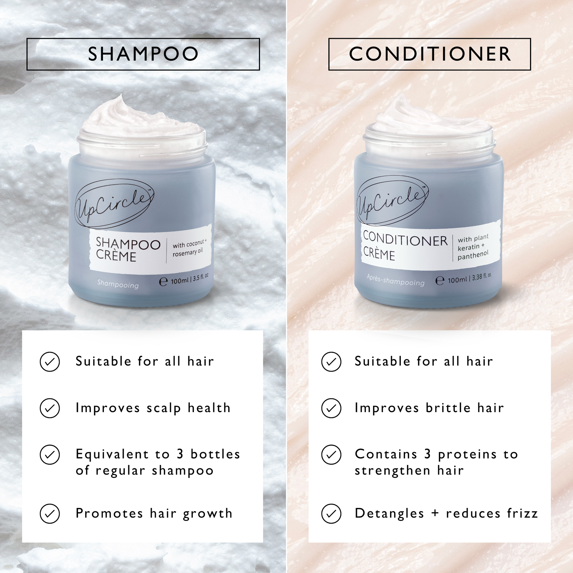 The Haircare Duo + Bamboo Wide Tooth Comb