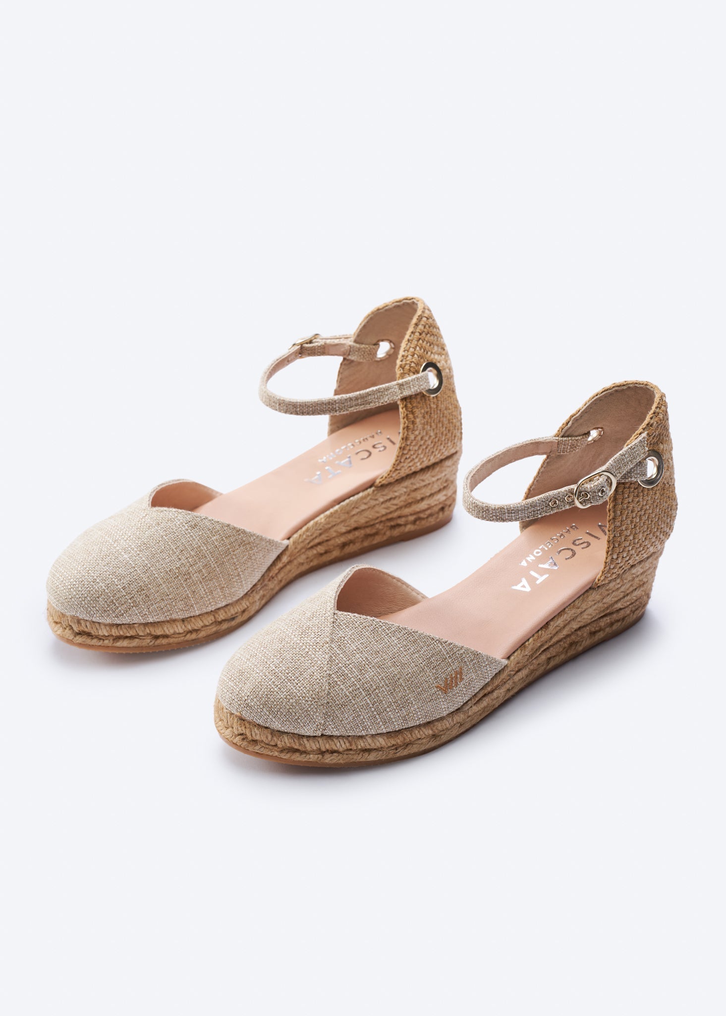 Pubol Premium Fabrics Canvas Espadrille Wedges